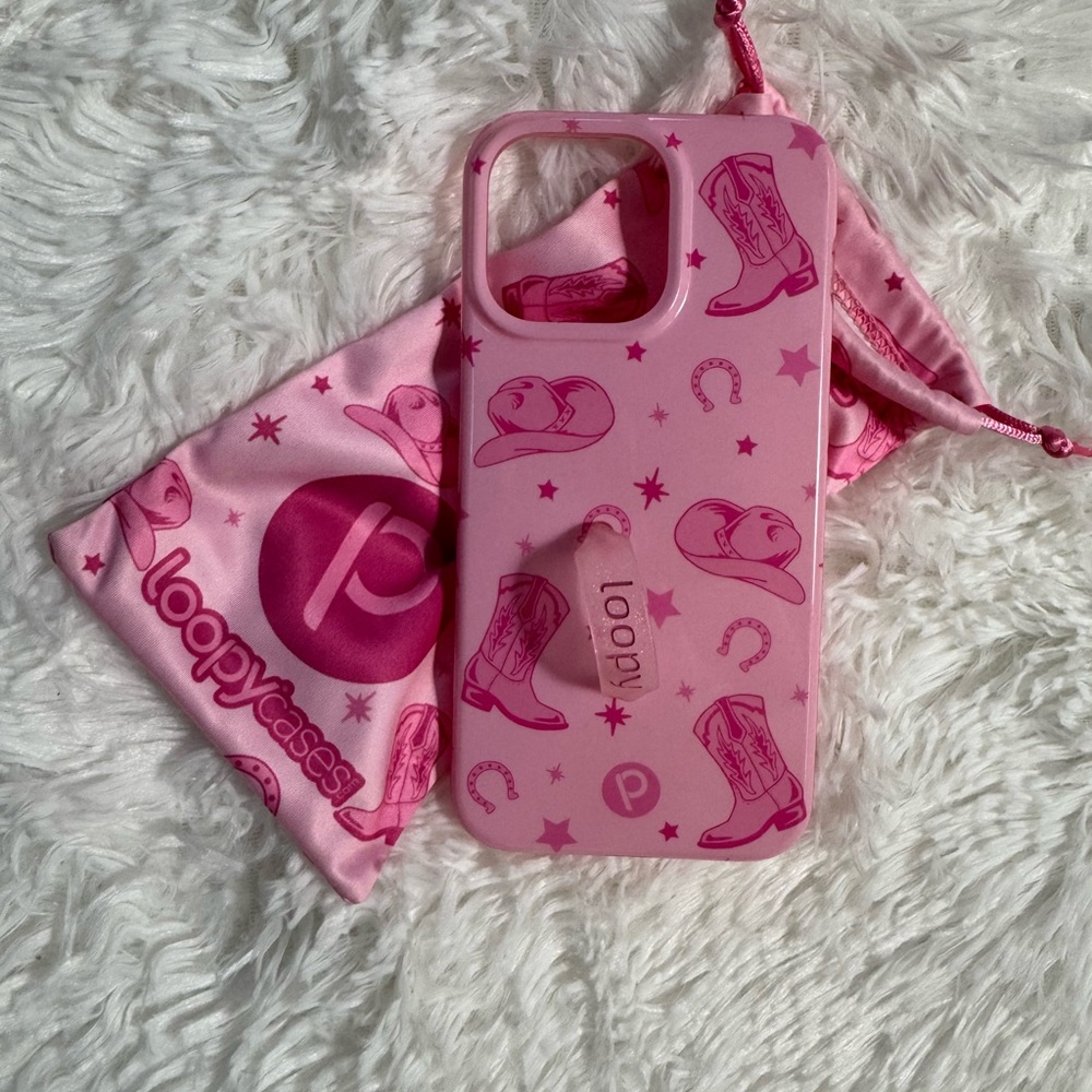 Loopy Case Pink Cowboy iPhone 15 Pro Max